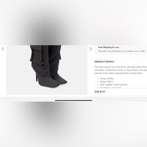 The Attico black camo boots designer brand new.